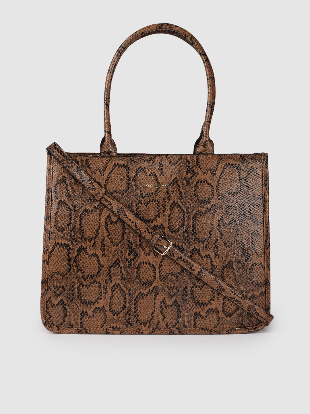 

Allen Solly Women Brown Animal Printed Structured Shoulder Bag