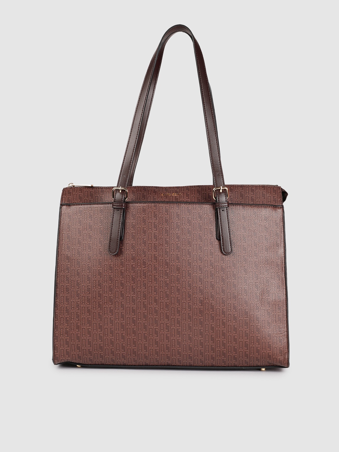 

Allen Solly Women Brown Printed Oversized Structured Shoulder Bag