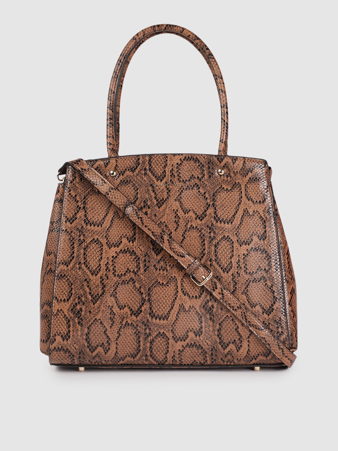 

Allen Solly Brown Textured Handheld Bag