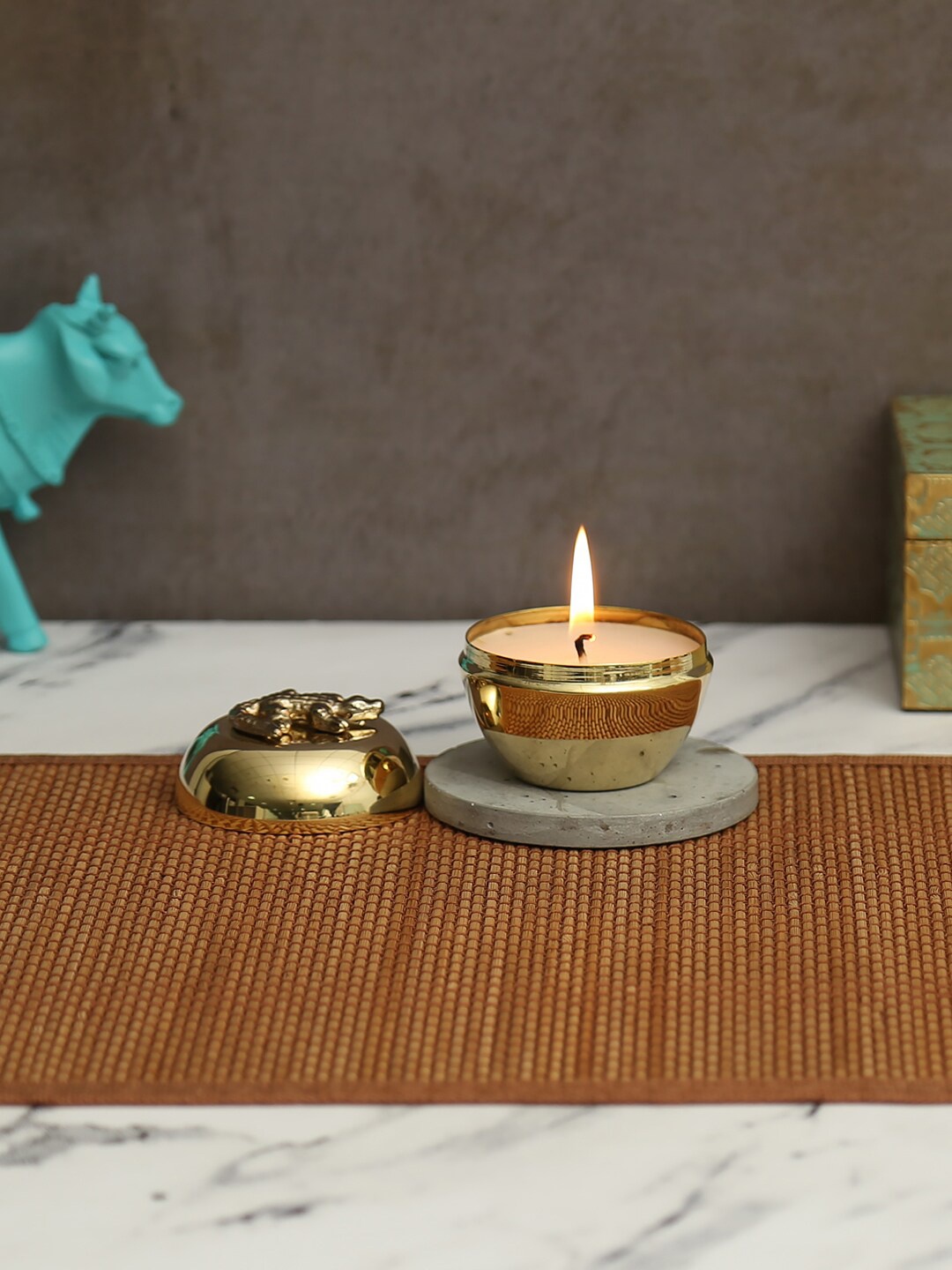 

India Circus by Krsnaa Mehta Gold-Toned Alligator Play Candles