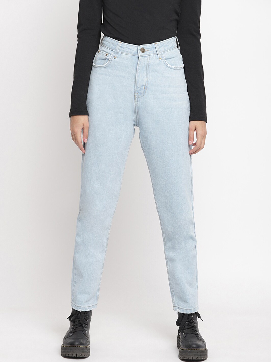 

Belliskey Women Blue Slim Fit High-Rise Non-Stretchable Jeans