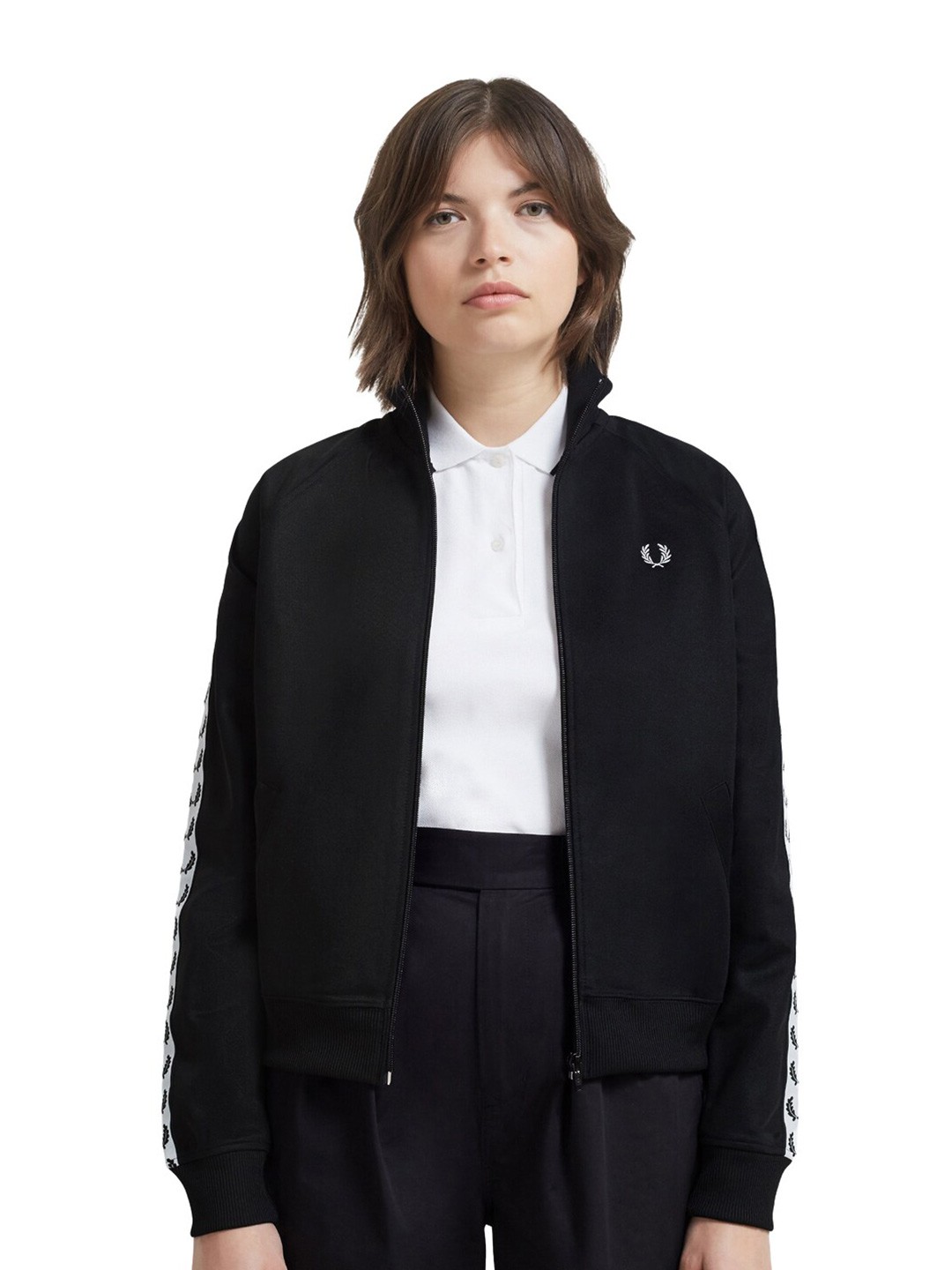 

Fred Perry Women Black Printed Sweatshirt