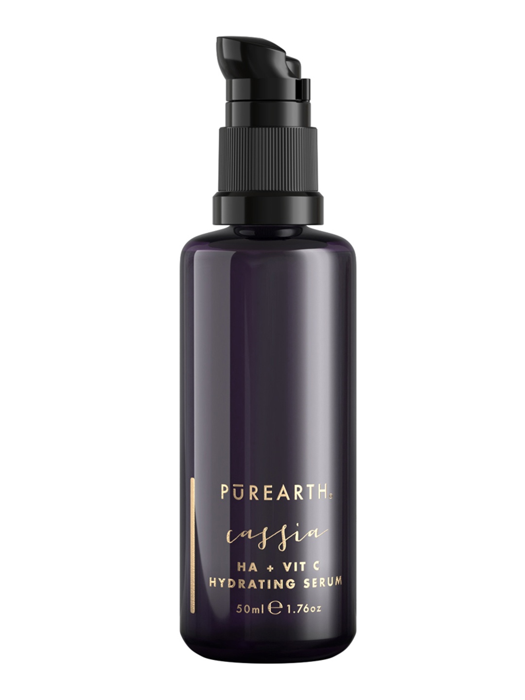 

PUREARTH Vegan Cassia Hydrating Face Serum with Hyaluronic Acid & Vitamin C - 50 ml, Black