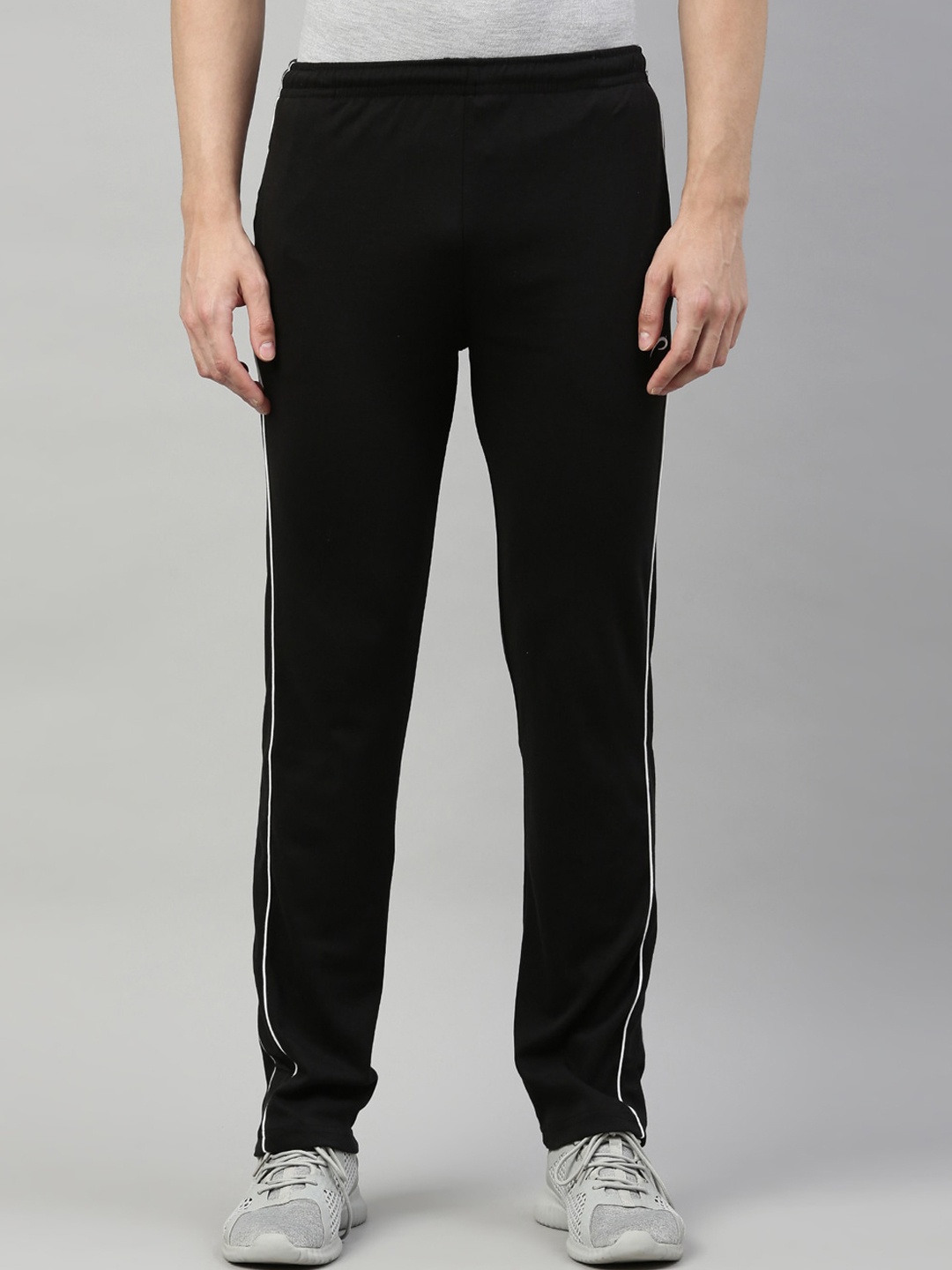 

Proline Active Men Black Solid Cotton Track Pants