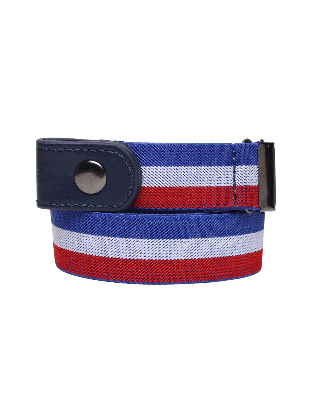 

WINSOME DEAL Women Red Striped interlock Belt