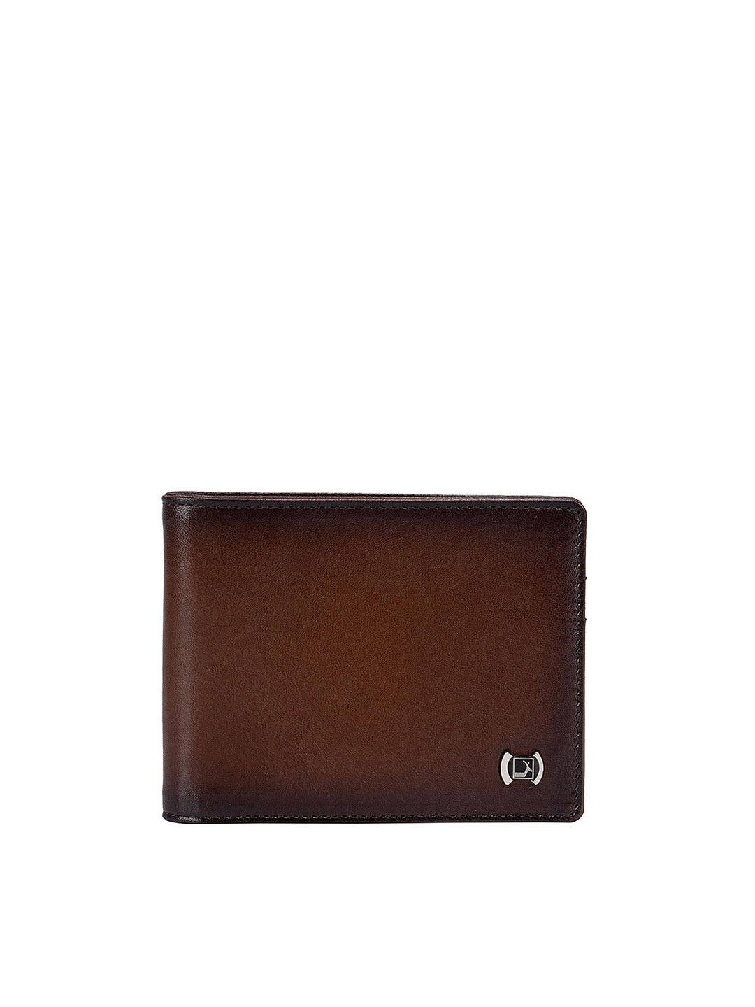 

Da Milano Men Brown Textured Leather Money Clip