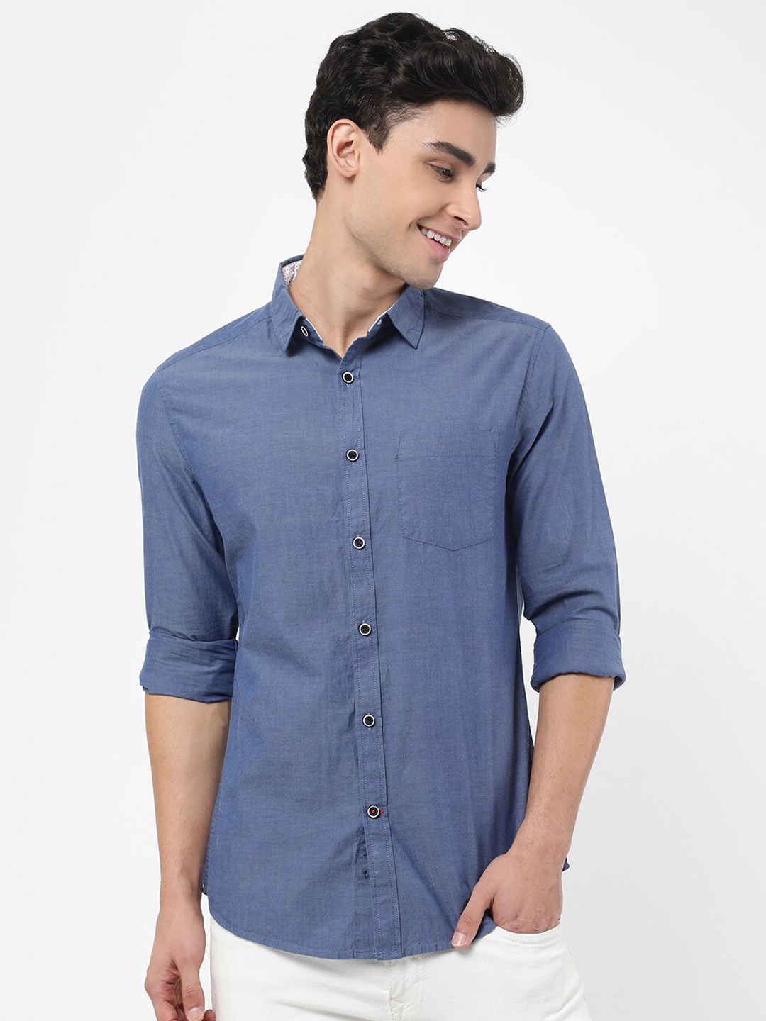 

VASTRADO Men Blue Relaxed Casual Shirt