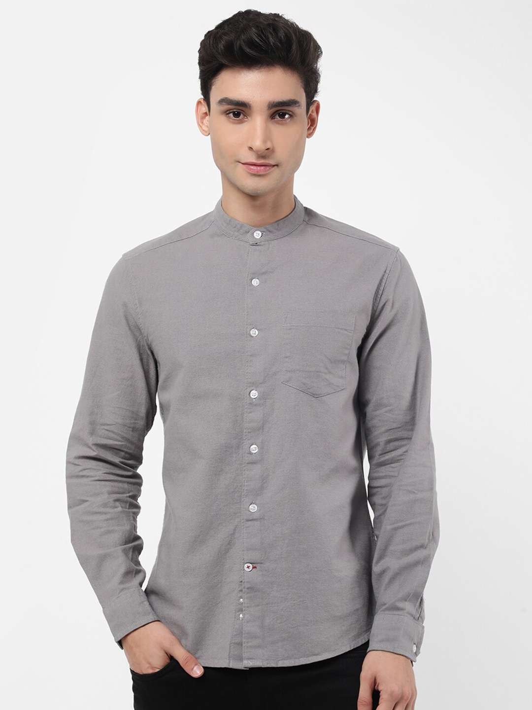 

VASTRADO Men Grey Relaxed Casual Shirt