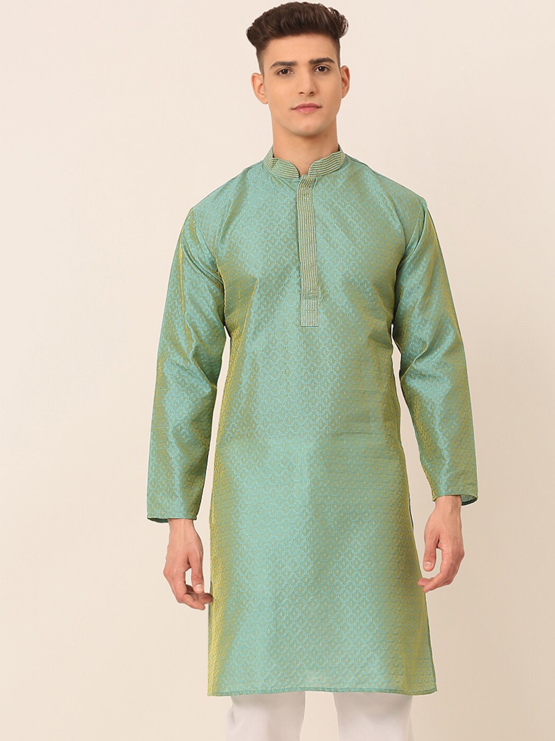 

Jompers Men Sea Green Kurta