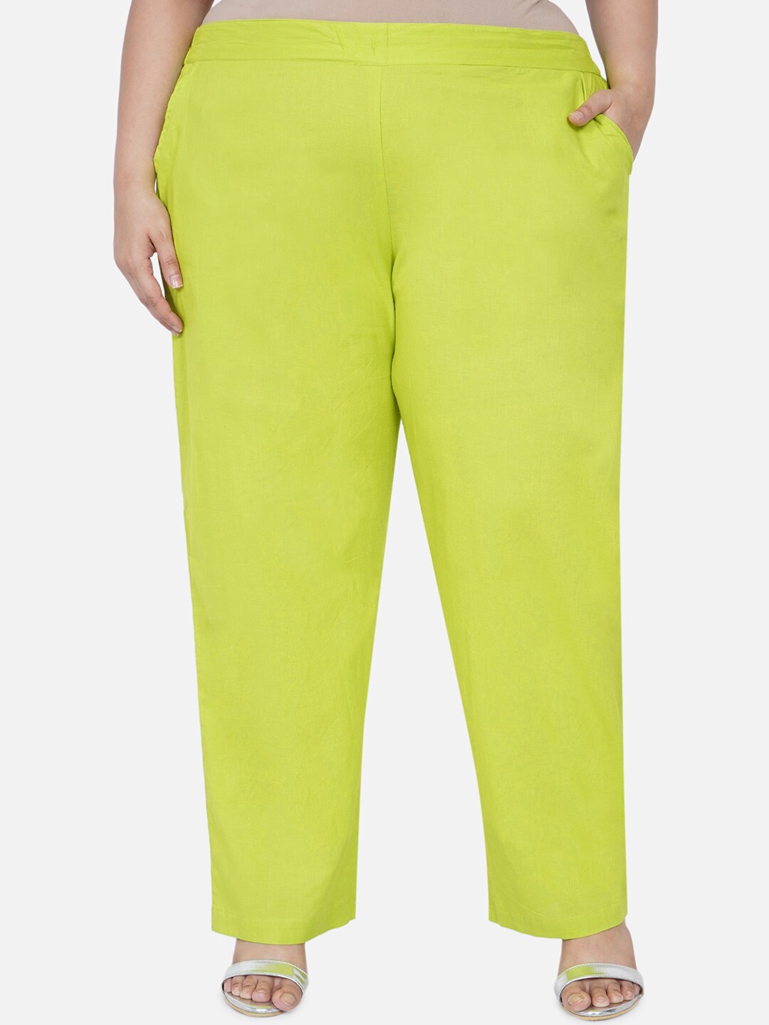 

Fabnest Curve Women Green Relaxed Trousers