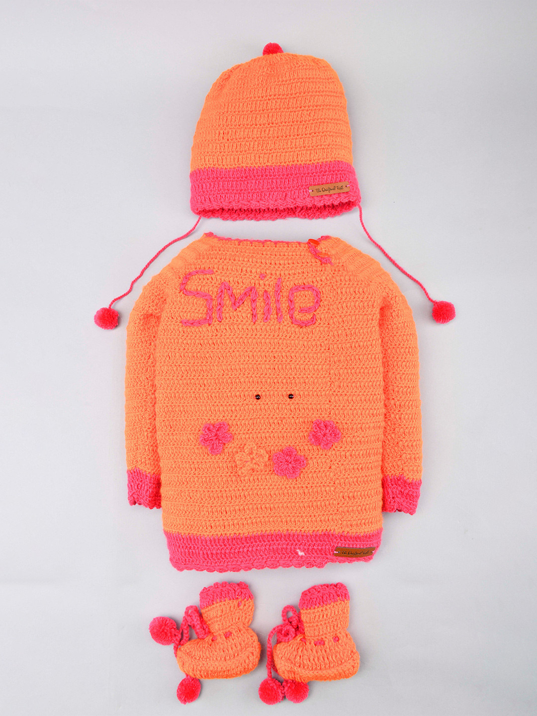 

The Original Knit Unisex Kids Orange & Pink Pullover