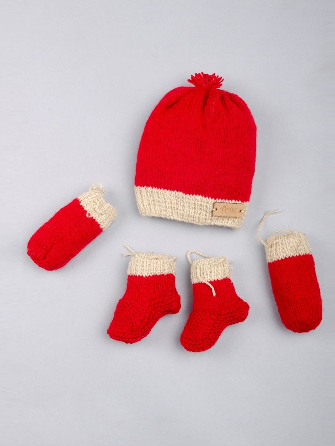 

The Original Knit Unisex Kids Rust & Beige Beanie