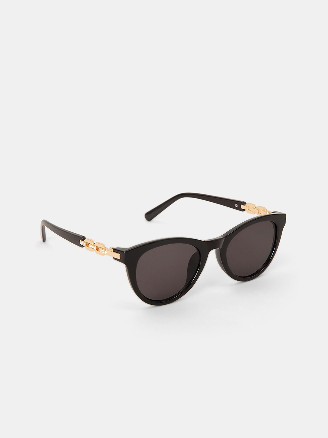 

20Dresses Women Black Lens & Black Classic Semi Circle Sunglasses-SG0629