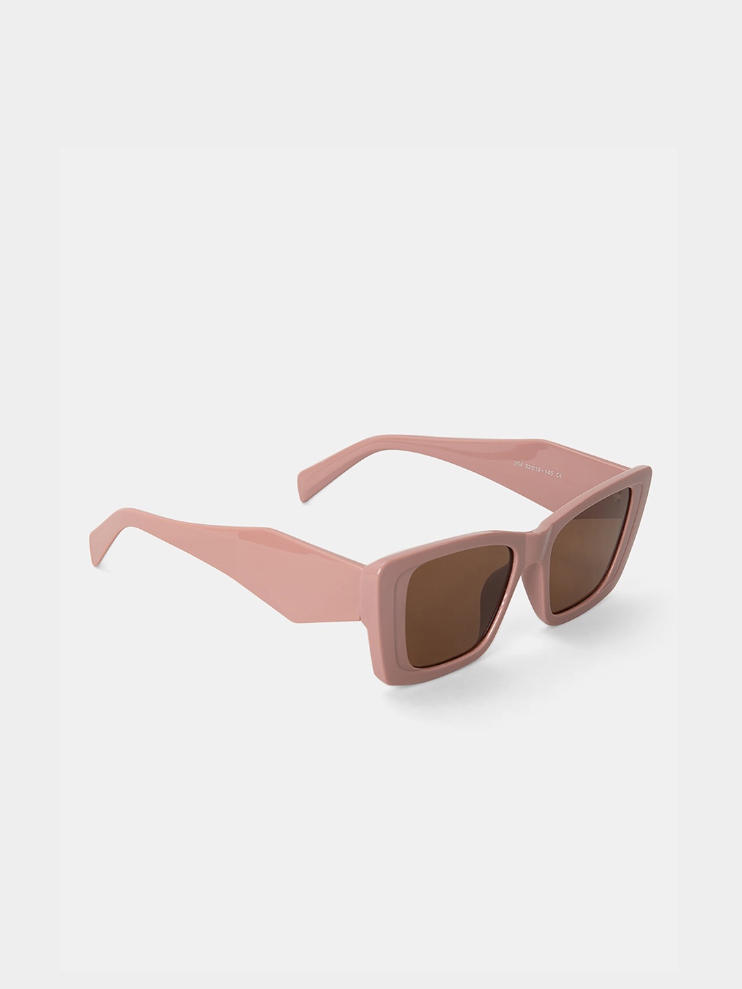 

20Dresses Women Brown Lens Rectangle Sunglasses, Mauve