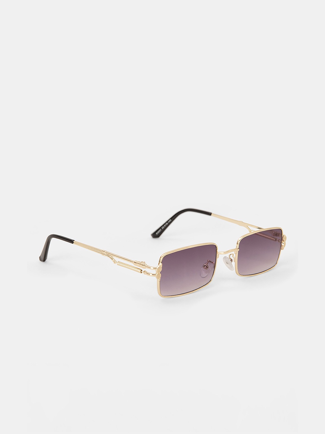 

20Dresses Women Purple Lens & Gold-Toned Rectangle Sunglasses SG0653