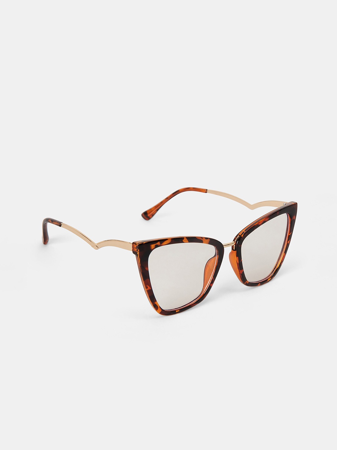 

20Dresses Women Brown Abstract Full Rim Cateye Frames