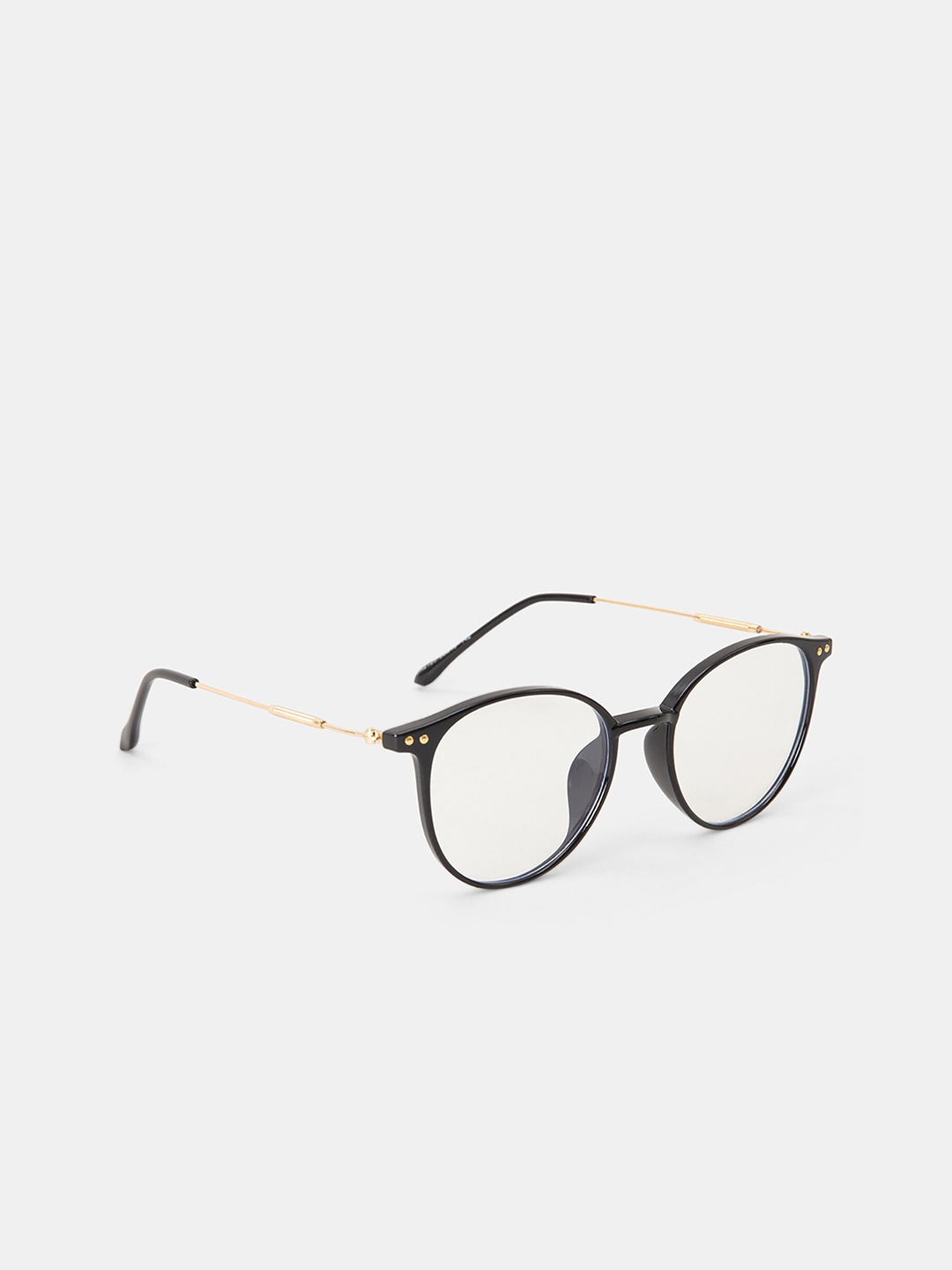 

20Dresses Women Black & Gold-Toned Full Rim Round Frames