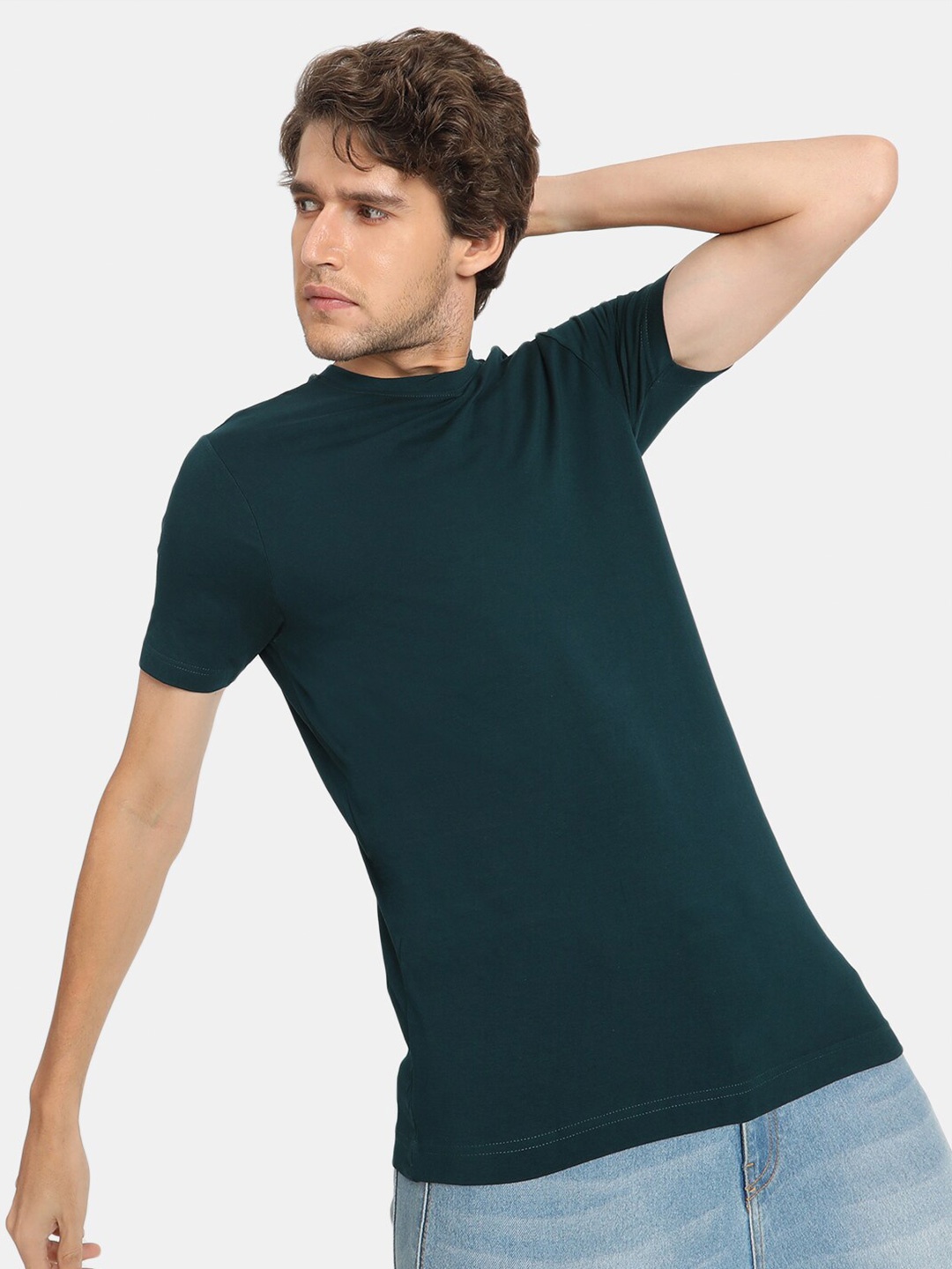 

VASTRADO Men Navy Blue T-shirt