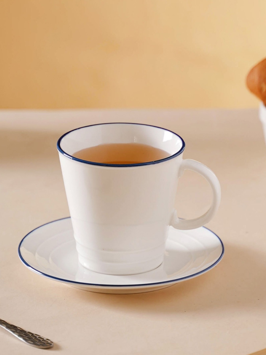 

Nestasia White and Blue Ceramic Mug-Plate Set