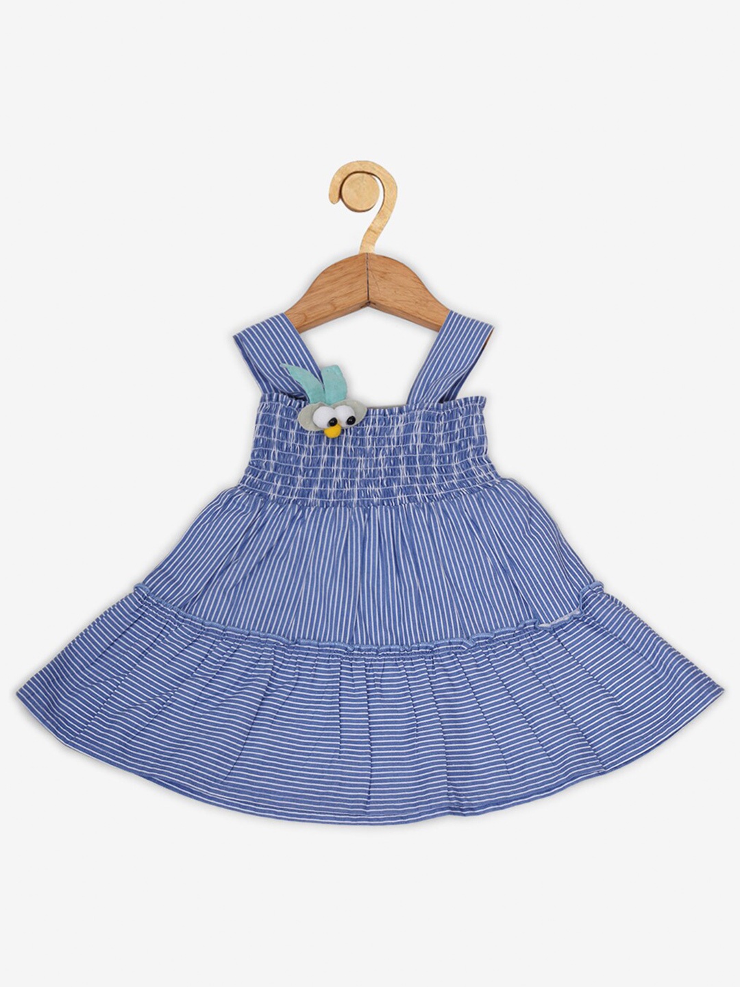 

Creative Kids Blue & White Striped Fit and Flare Dress