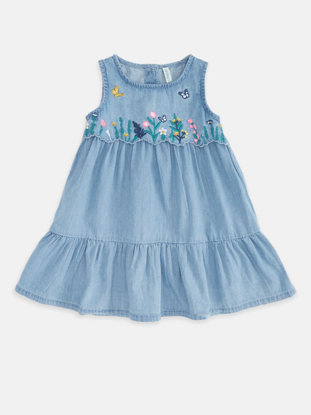 

Pantaloons Baby Blue A-Line Dress