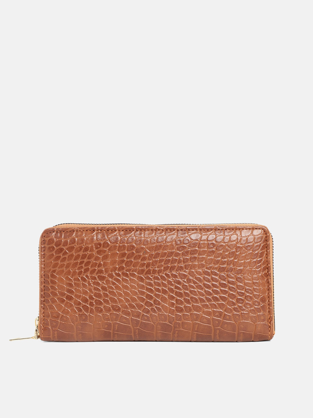 

Miaz Lifestyle Brown Textured Leather Swagger Sling Bag