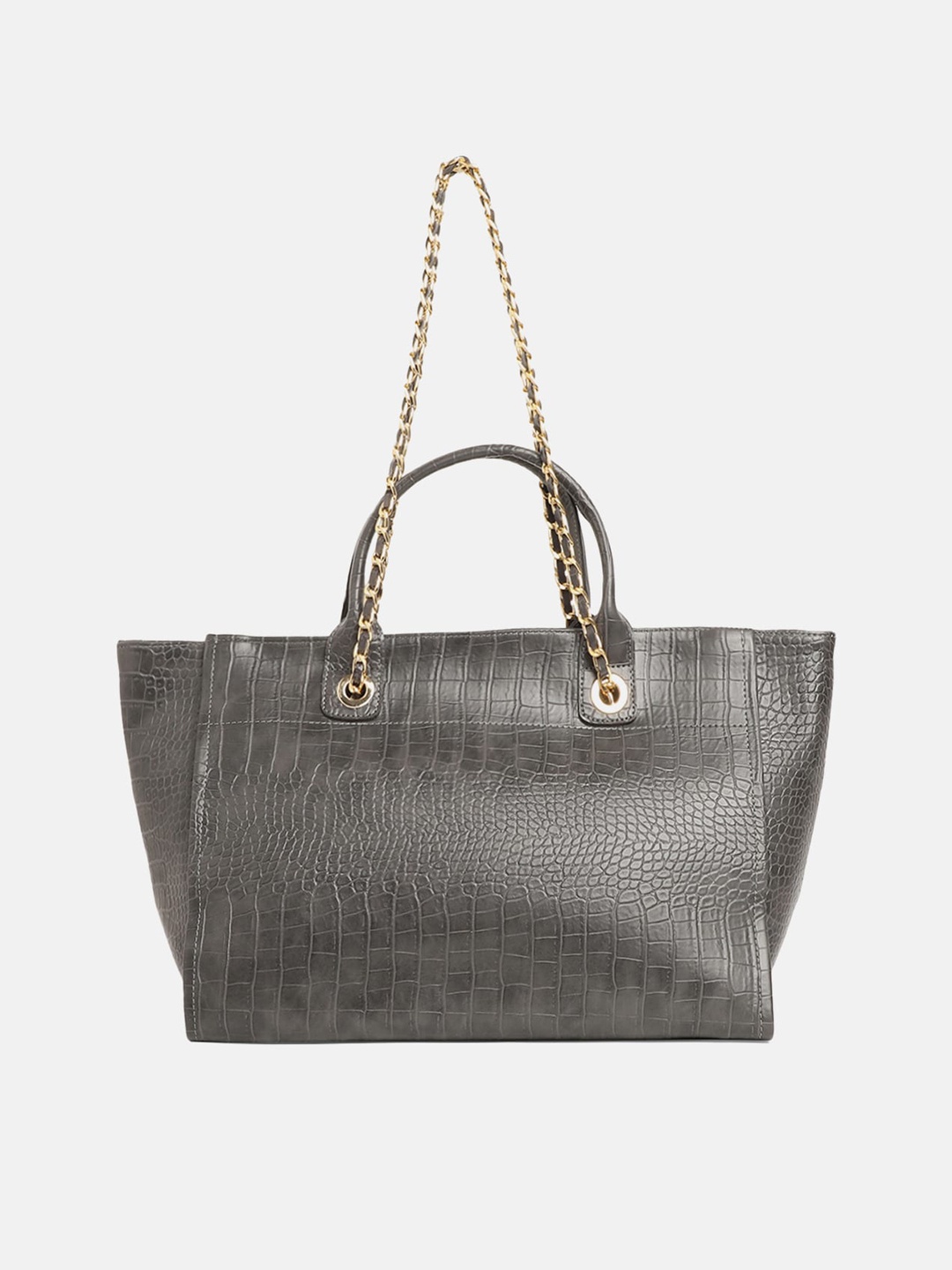 

Miaz Lifestyle Olive Green Leather Structured Shoulder Bag