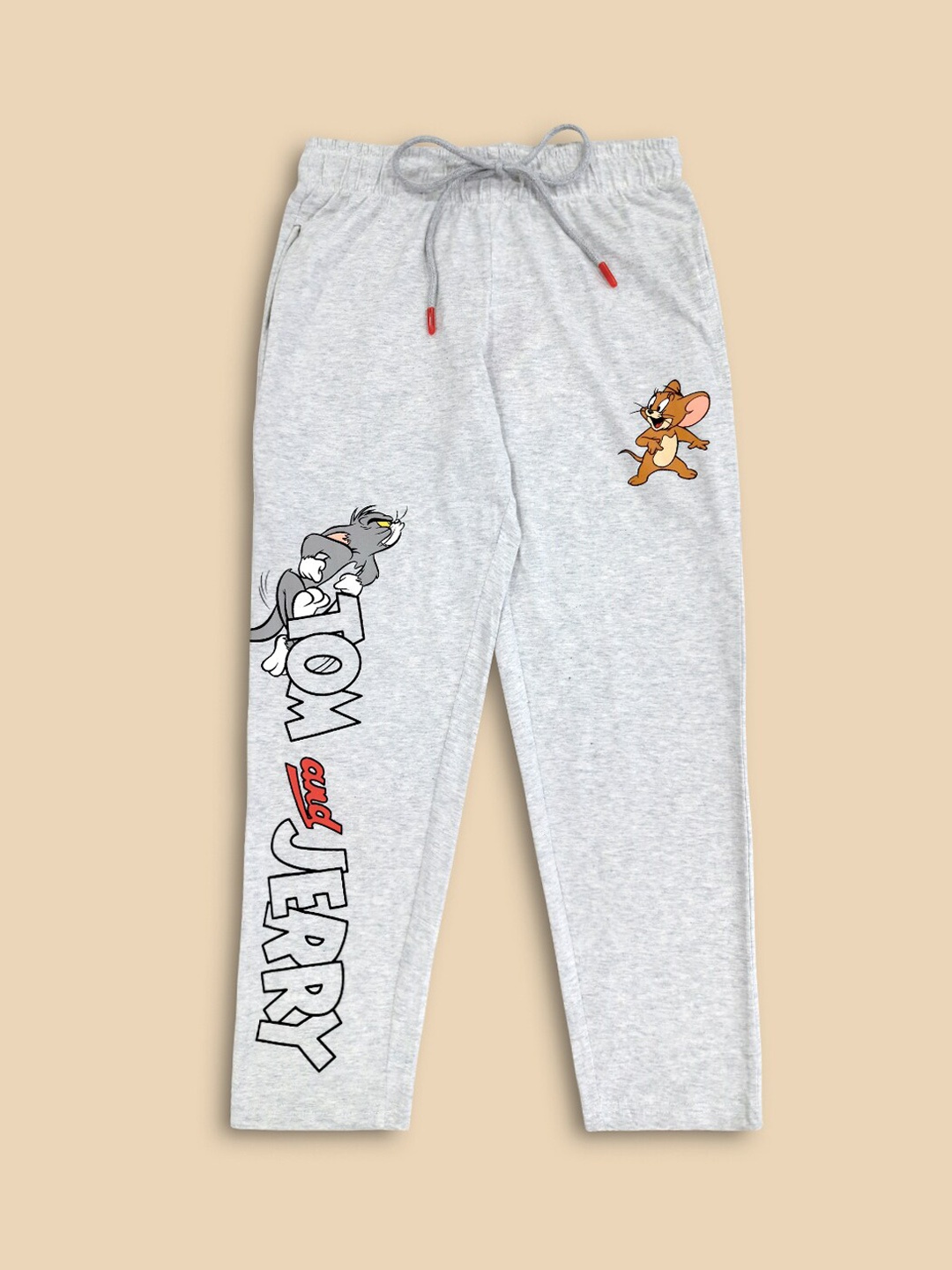 

Kids Ville Boys Grey Tom & Jerry Printed Lounge Pants