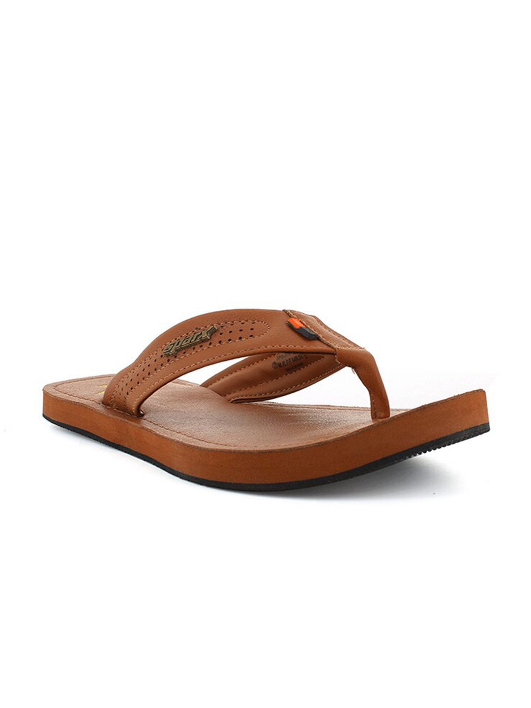 

Sparx Men Tan & Black Thong Flip-Flops