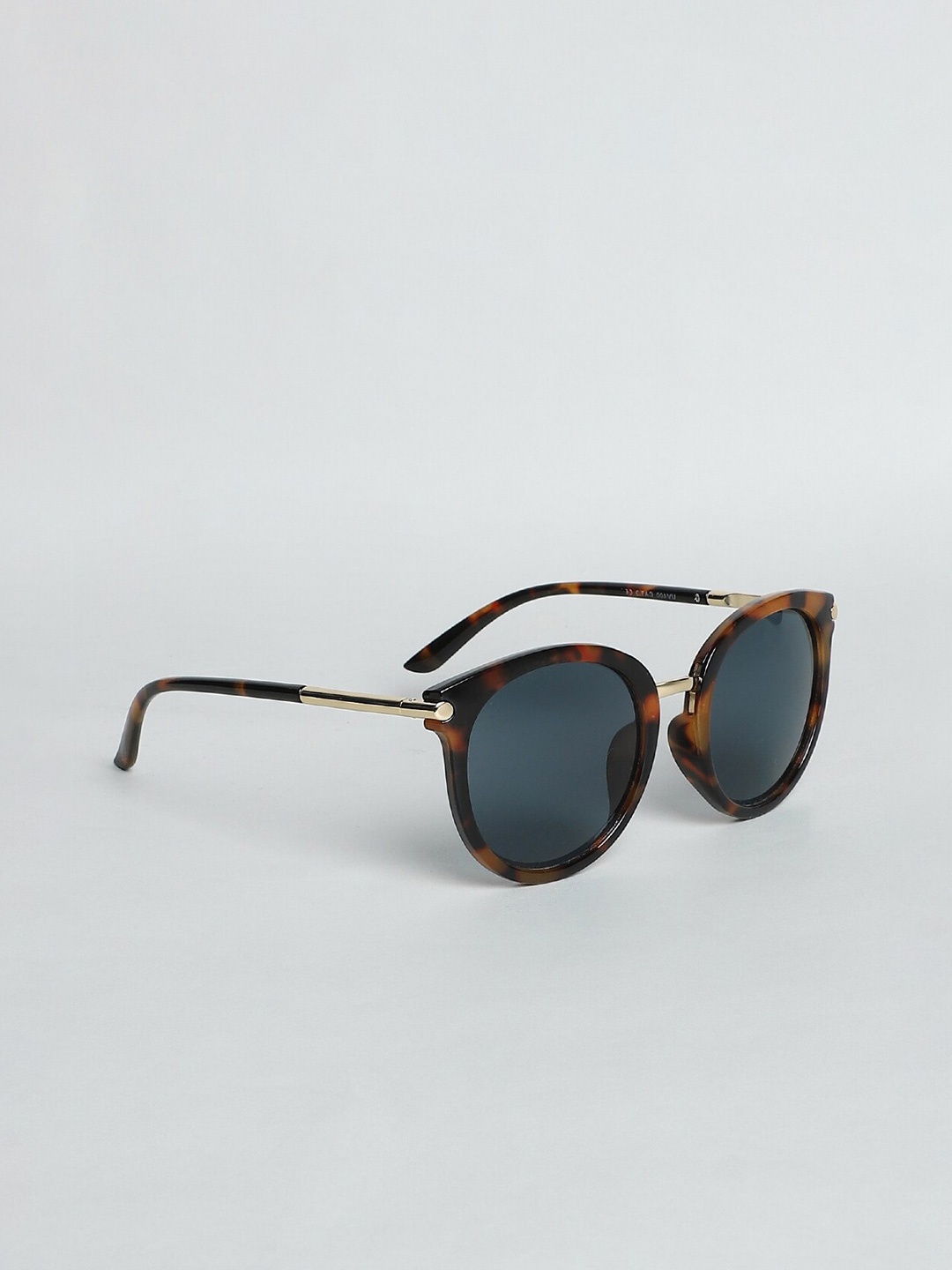 

ONLY Women Grey Lens & Brown Round Sunglasses