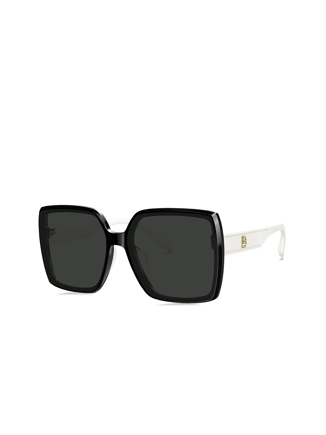 

BOLON EYEWEAR Women Grey Lens & White Square Sunglasses with Polarised Lens
