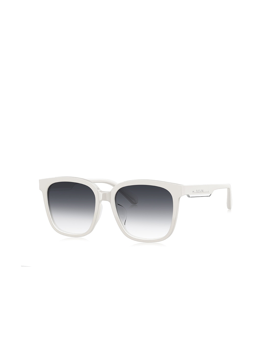 

BOLON EYEWEAR Men Grey Lens & White Square Sunglasses with UV Protected Lens