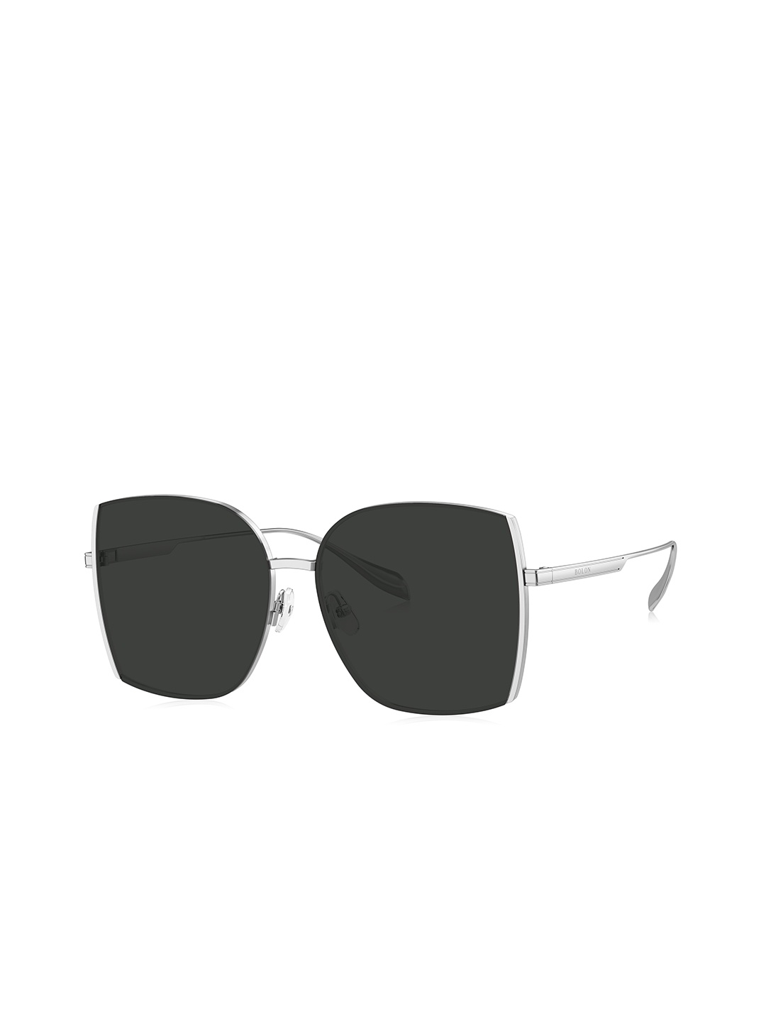 

BOLON EYEWEAR Women Black Lens & Silver-Toned Other Sunglasses with Polarised Lens, Grey