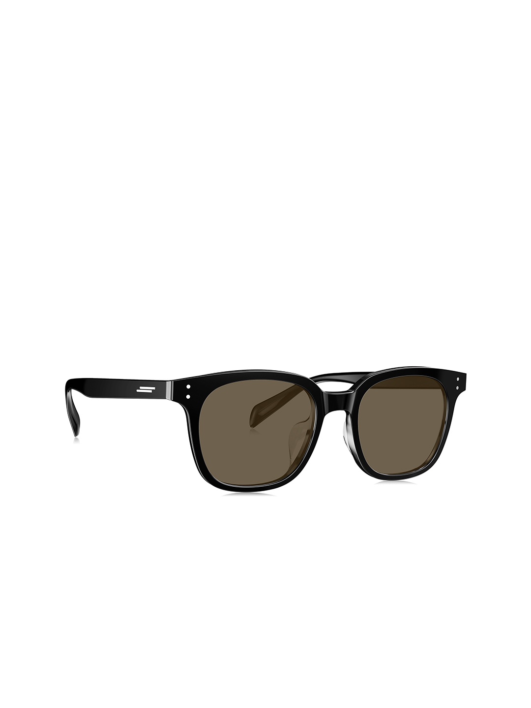 

BOLON EYEWEAR Men Brown Lens & Black Square Sunglasses with UV Protected Lens