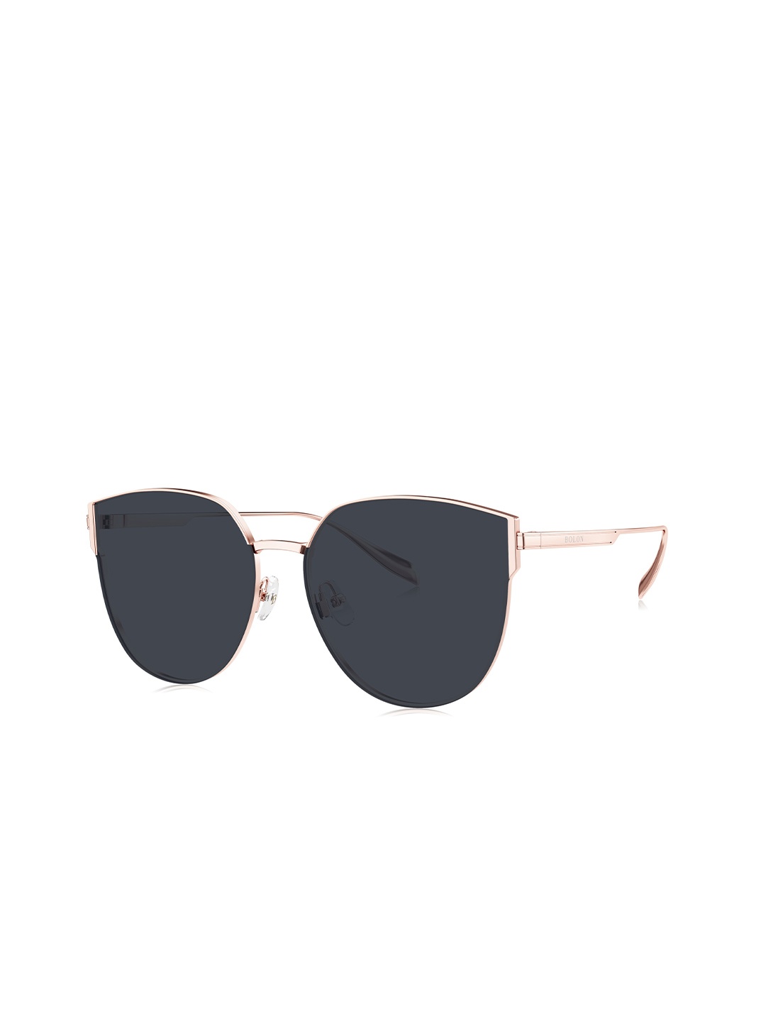 

BOLON EYEWEAR Women Purple Lens & Rose Gold-Toned Cateye Sunglasses With Polarised Lens