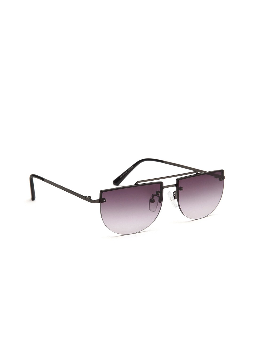 

YourSpex Unisex Black Lens & Black Oval Sunglasses with UV Protected Lens