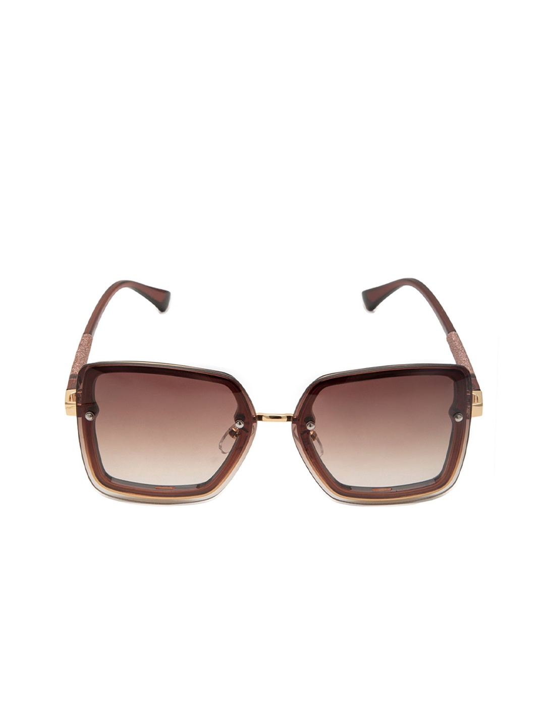 

YourSpex Unisex Brown Lens & Brown Square Sunglasses with UV Protected Lens