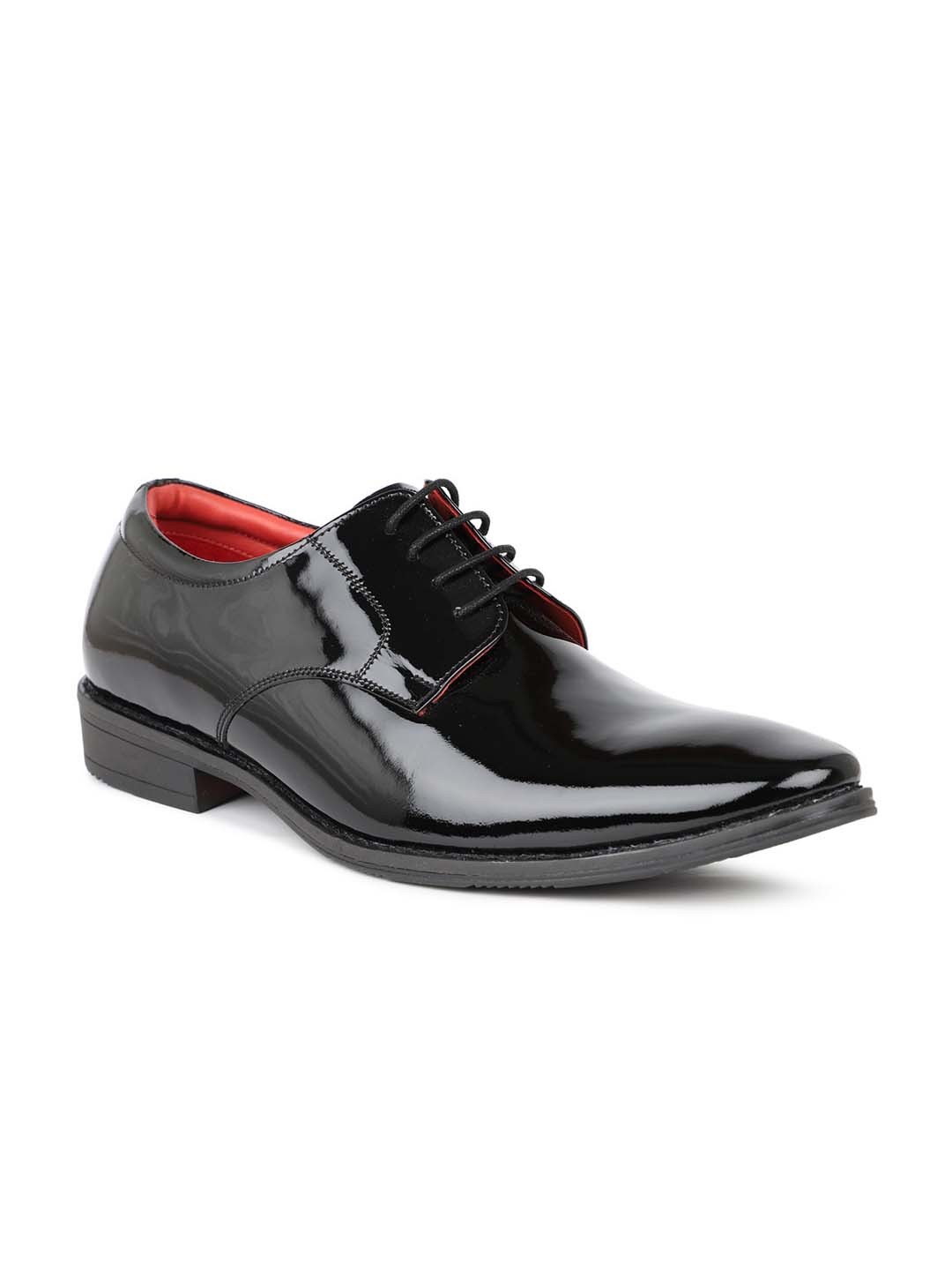 

PRIVO Men Black Solid Formal Oxfords