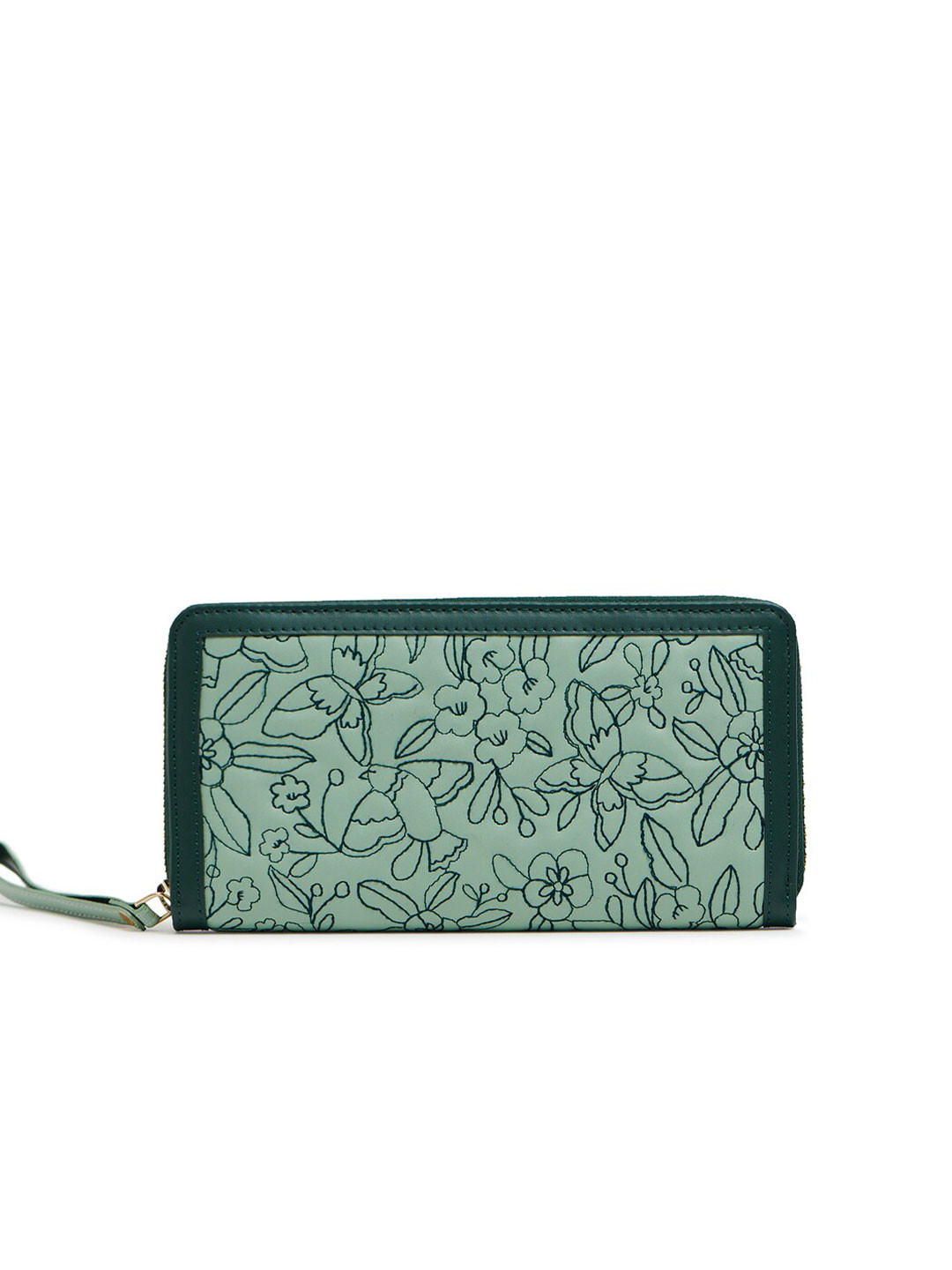 

Chumbak Blue & Green Printed Purse Clutch