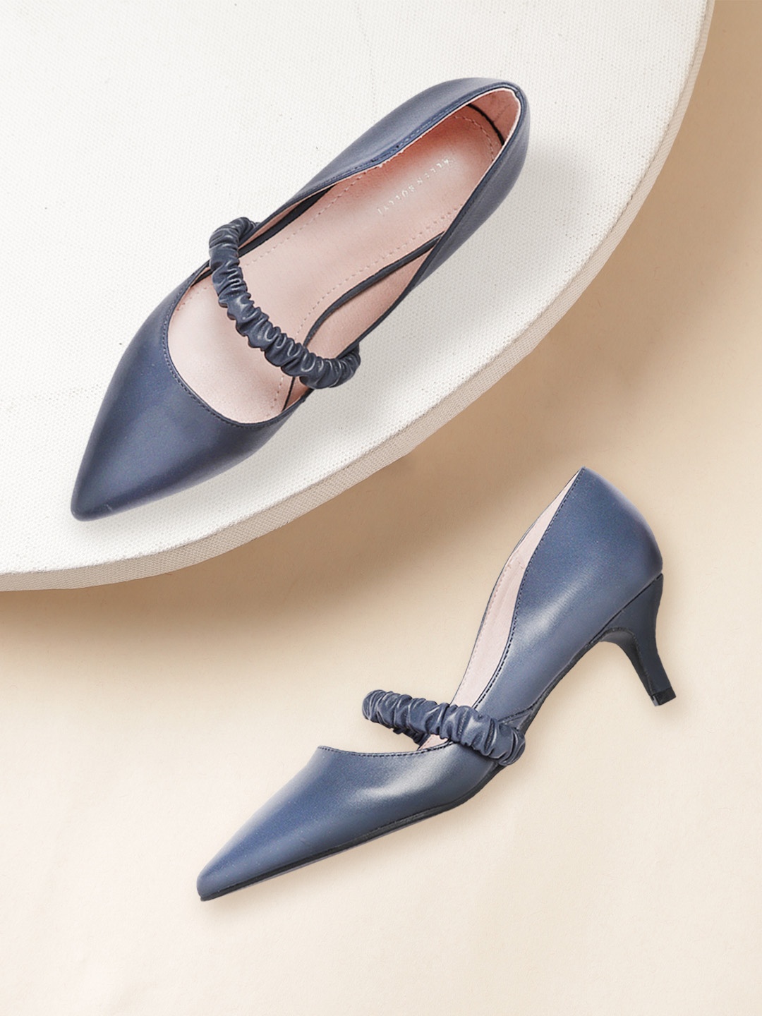 

Allen Solly Navy Blue Solid Pumps