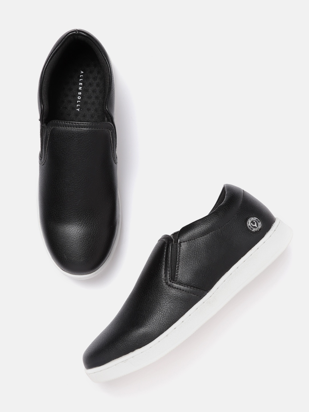 

Allen Solly Women Black Solid Slip-On Sneakers