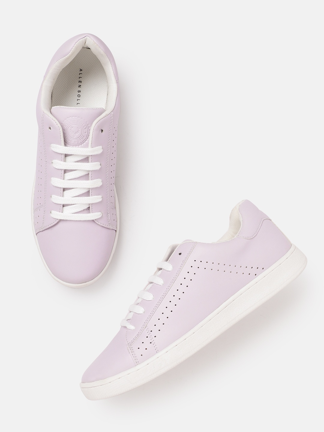 

Allen Solly Women Sneakers with Perforated Detail, Lavender