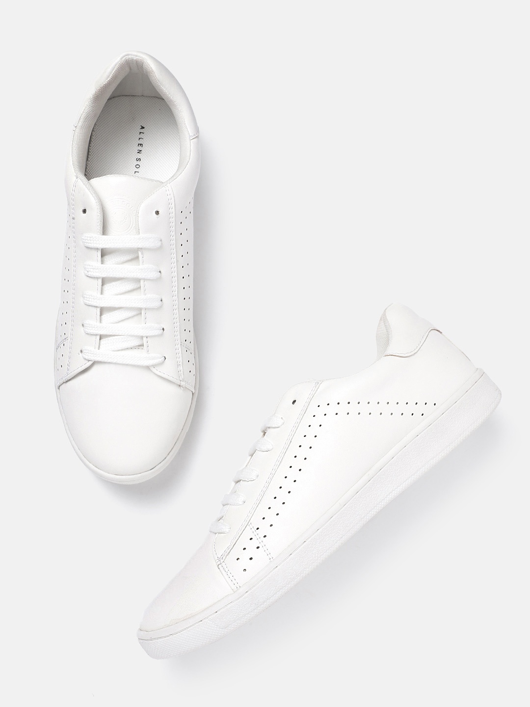 

Allen Solly Women Sneakers with Perforation Detail, White