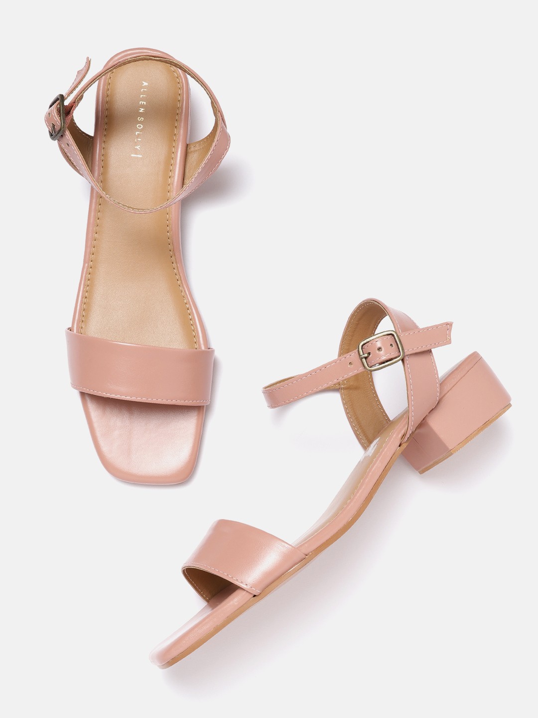 

Allen Solly Women Peach-Coloured Solid Open Toe Flats