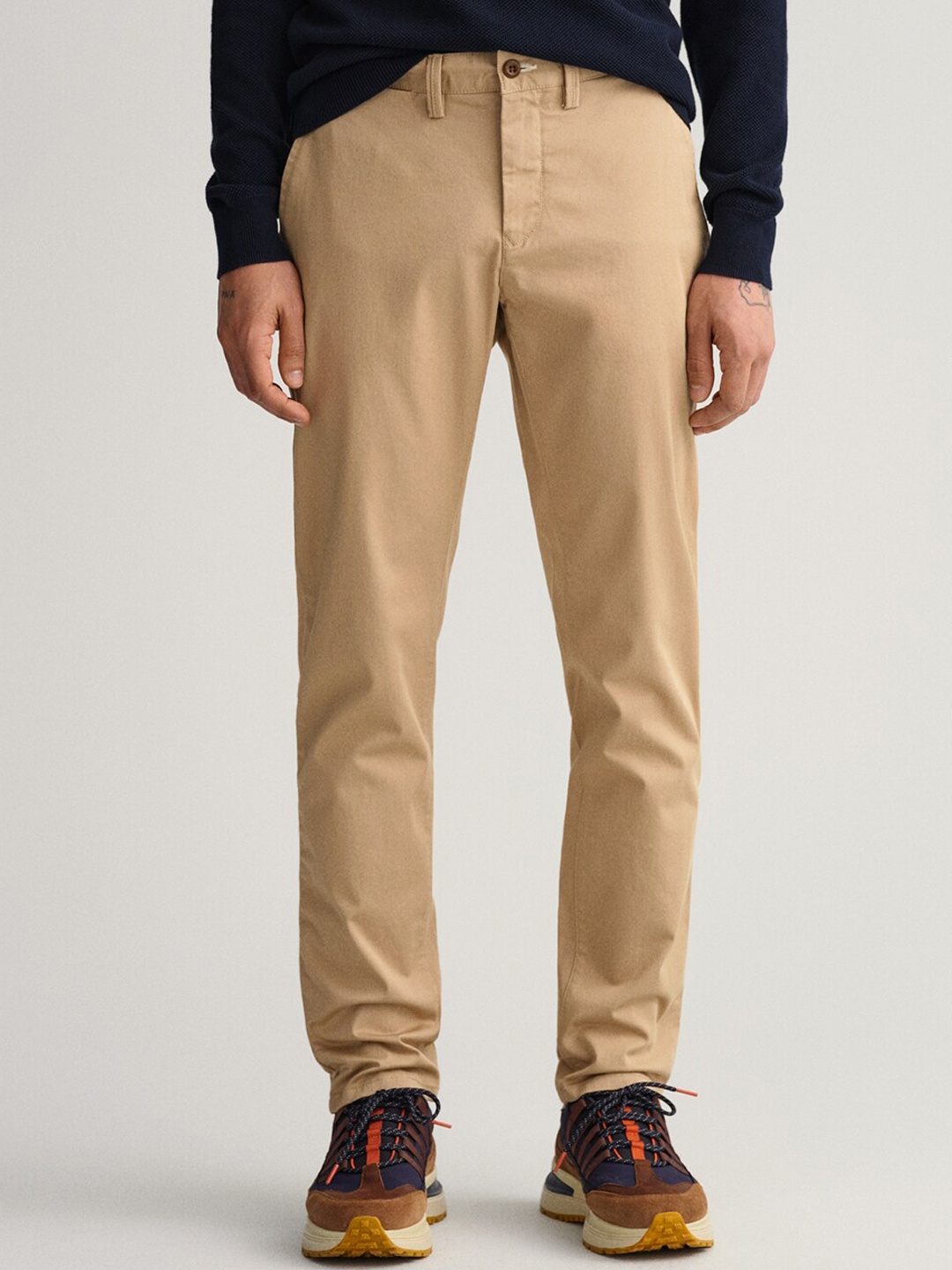 

GANT Men Khaki Slim Fit Chinos Trousers