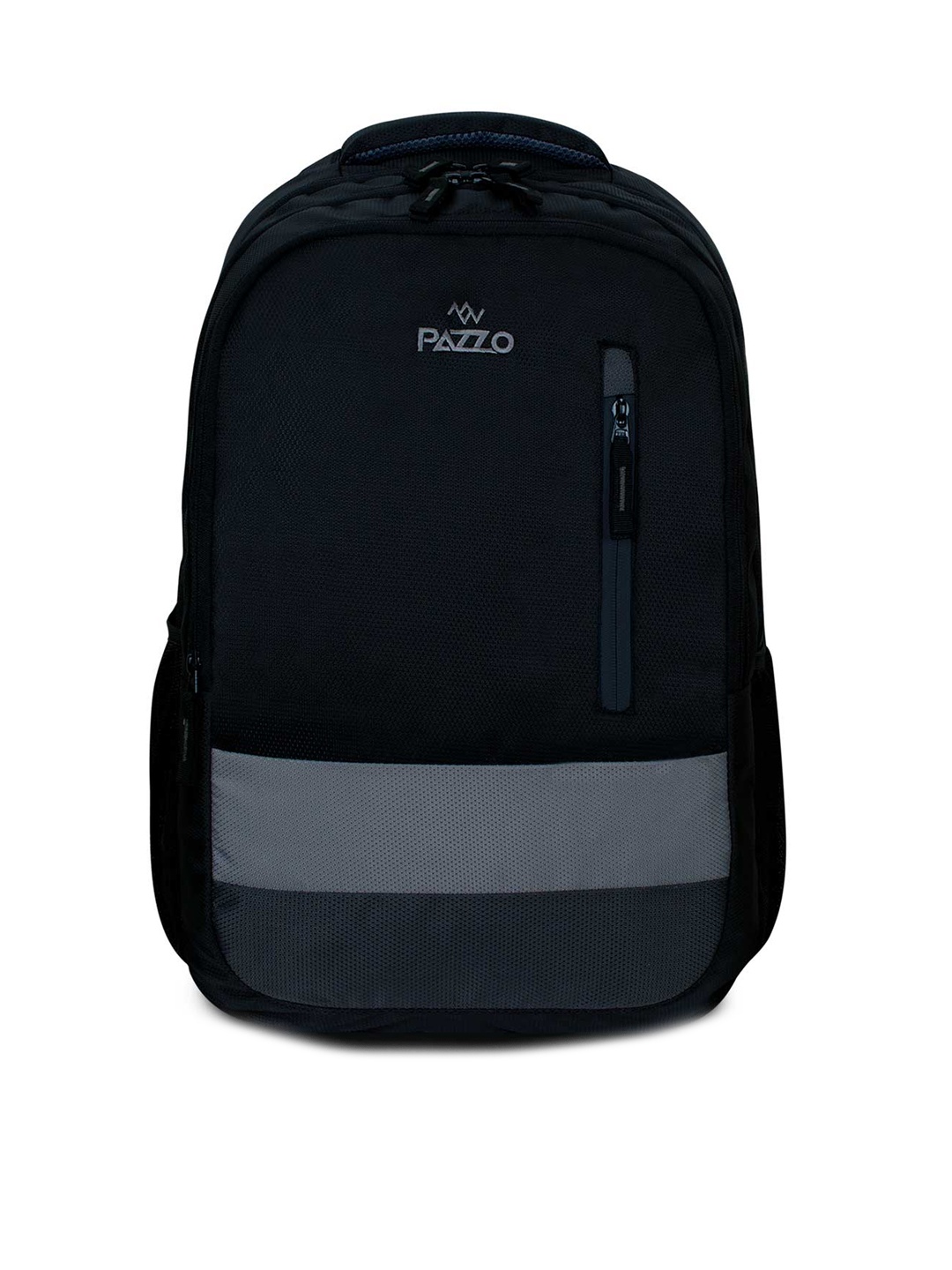 

PAZZO Unisex Grey & Black Backpack