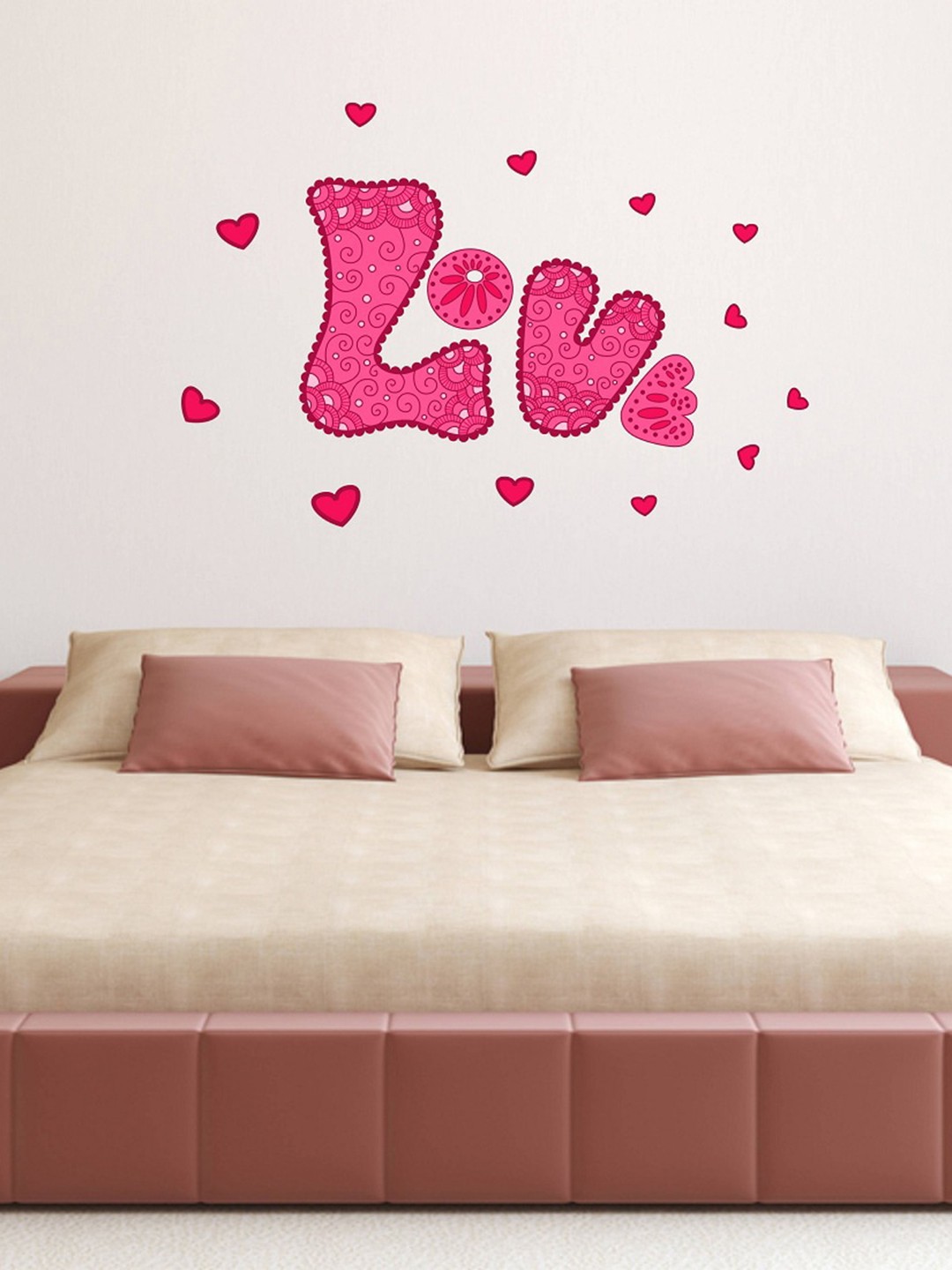 

WALLSTICK Pink & Red Love Large Vinyl Wall Sticker