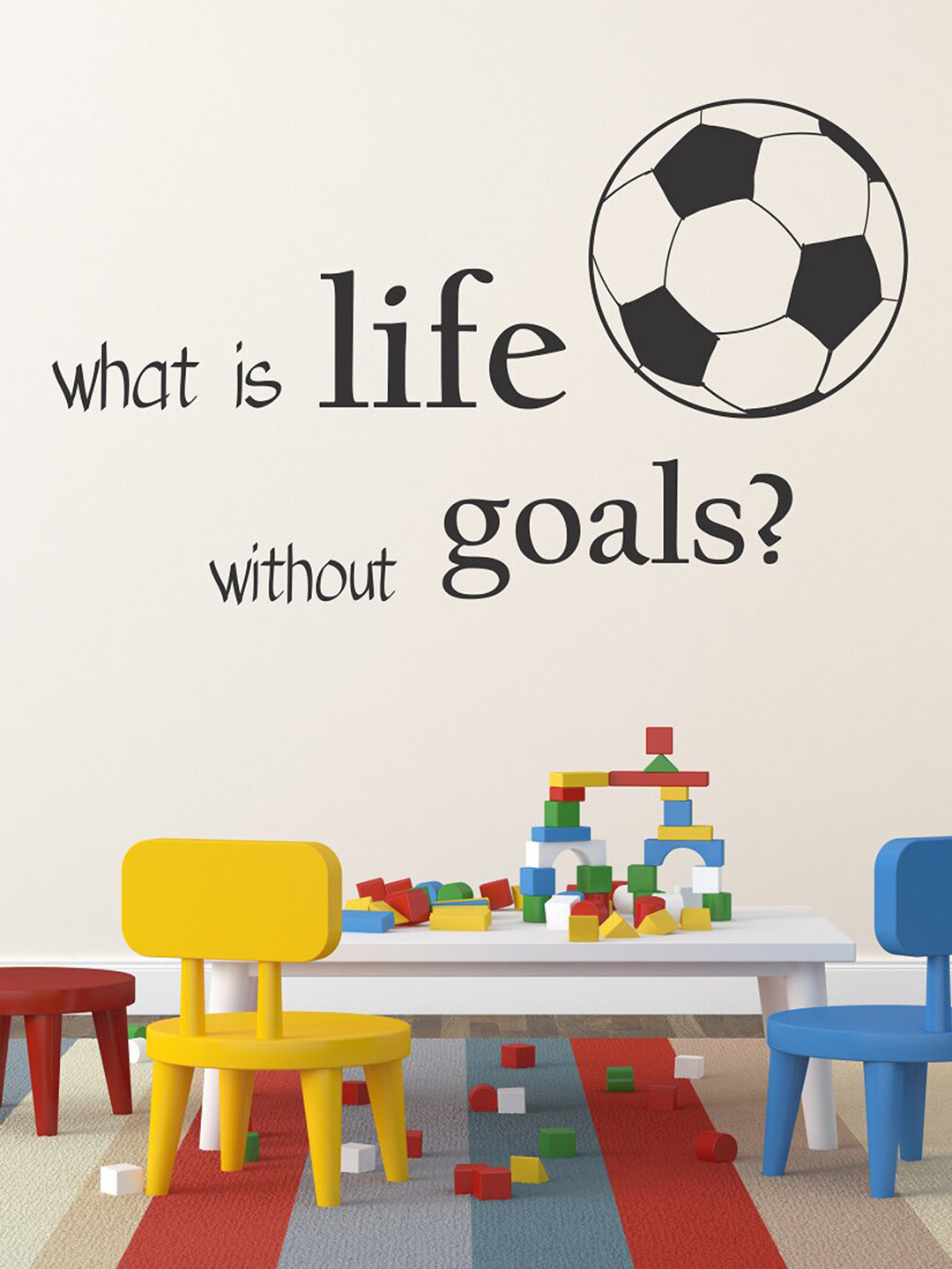 

WALLSTICK Black Life Quotes Wall Stickers