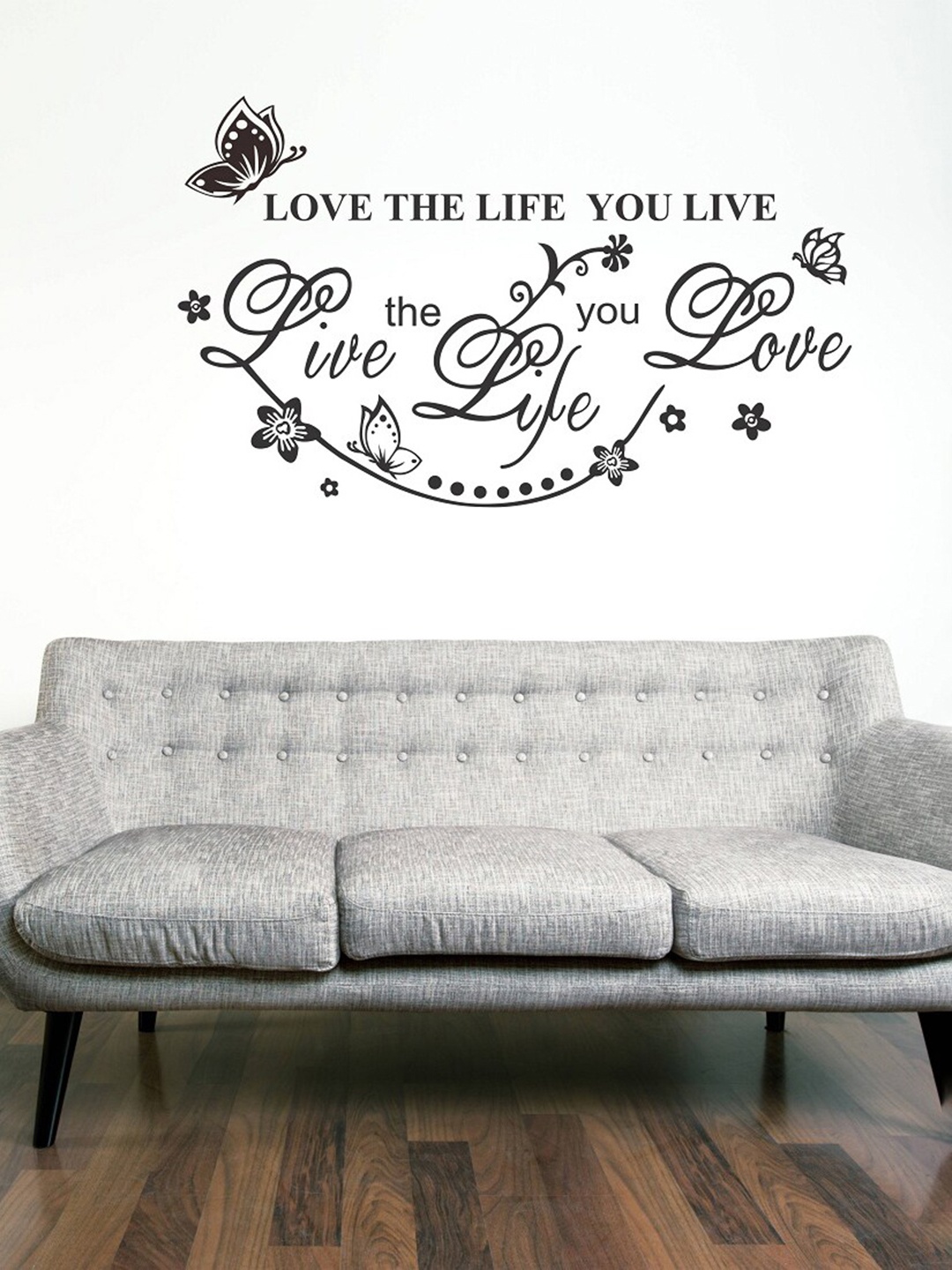 

WALLSTICK Black Love The Life You Live Vinyl Wall Sticker