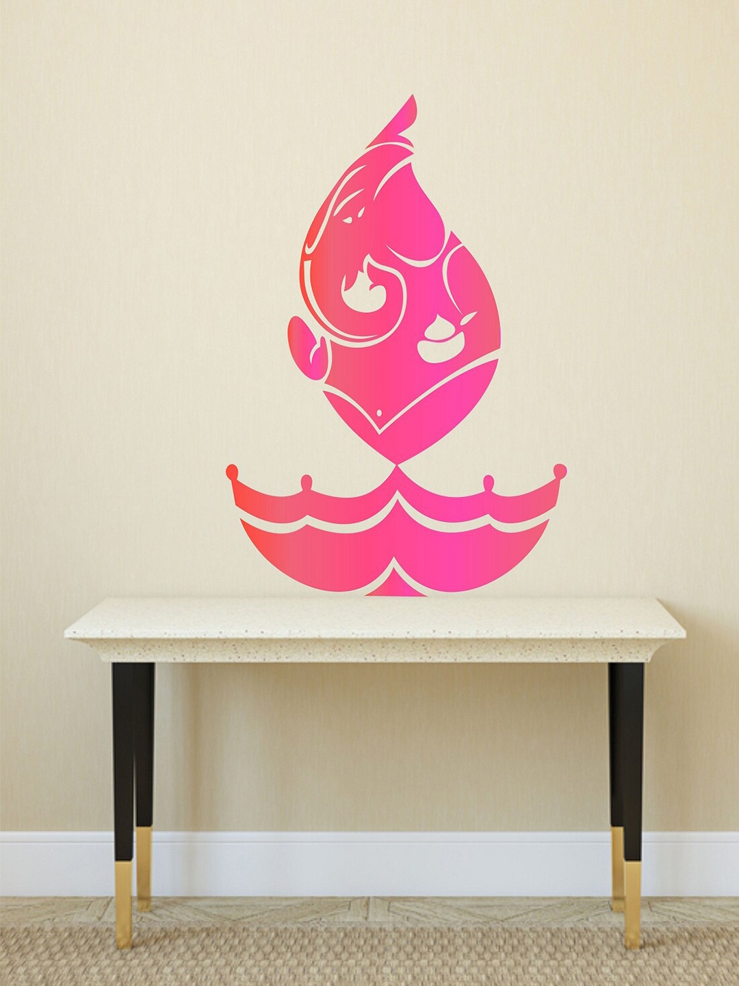 

WALLSTICK Pink Lord Ganesh Lamp Vinyl Wallsticker